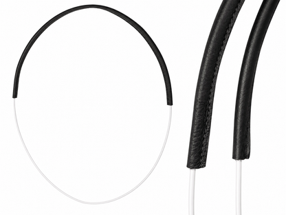 Unbridled Neck Rope- Black Leather