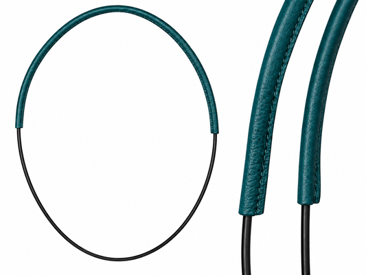 Unbridled Neck Rope- Teal Leather