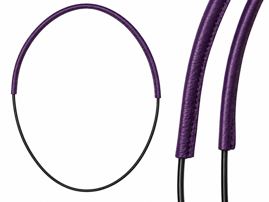Unbridled Neck Rope- Purple Leather