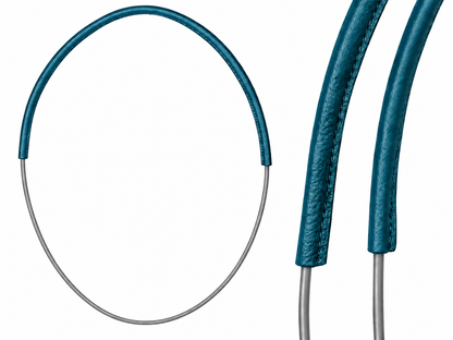 Unbridled Neck Rope- Teal Leather