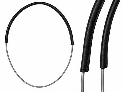 Unbridled Neck Rope- Black Leather